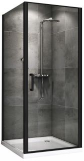 Душевой уголок ABBER Sonnenstrand 100x80см чёрный AG04100B-S80B